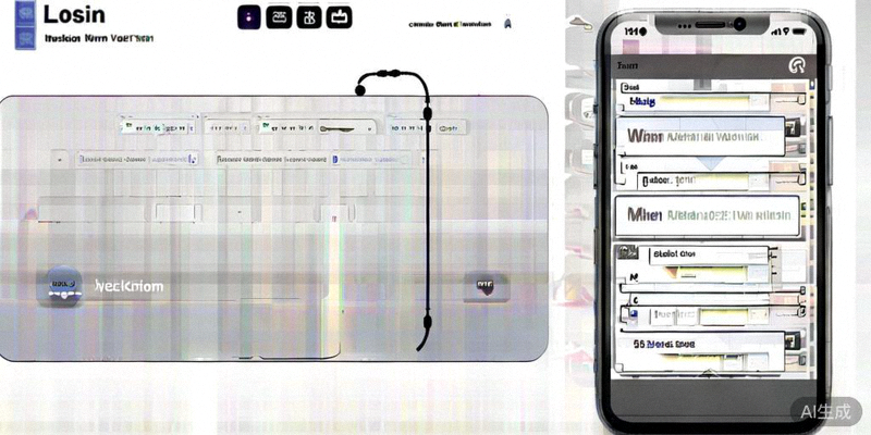 Comparison of M88 login interface on desktop computer versus mobile phone screen