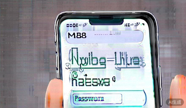 M88 mobile login form with username and password fields on smartphone screen
